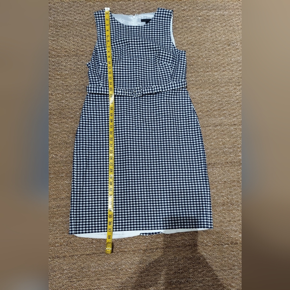 J. Crew Blue and White Sleeveless Dress